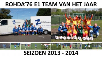 E1 tean van het jaar 2013 2014